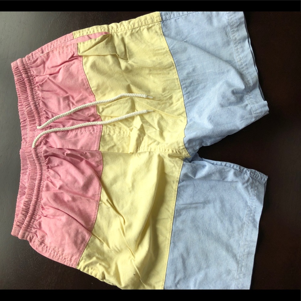 Men’s Color block swim trunks